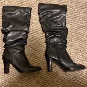 Black heel boot